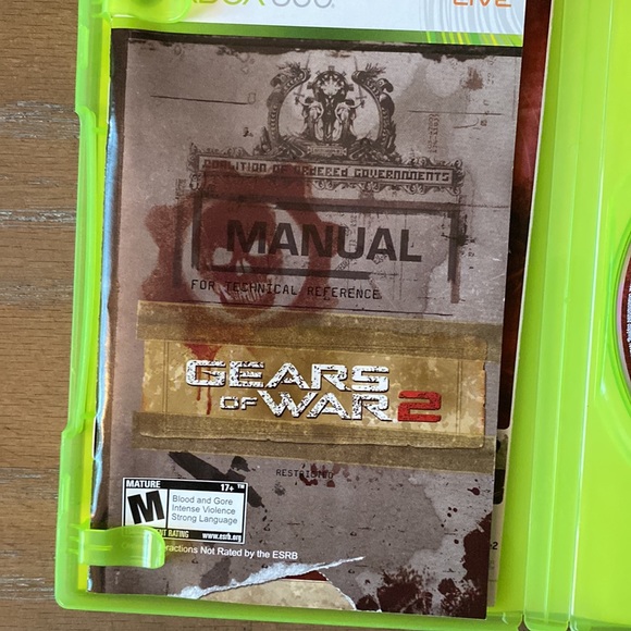 2008 Original "Gears of War 2" XBOX 360 Game - Picture 4 of 6